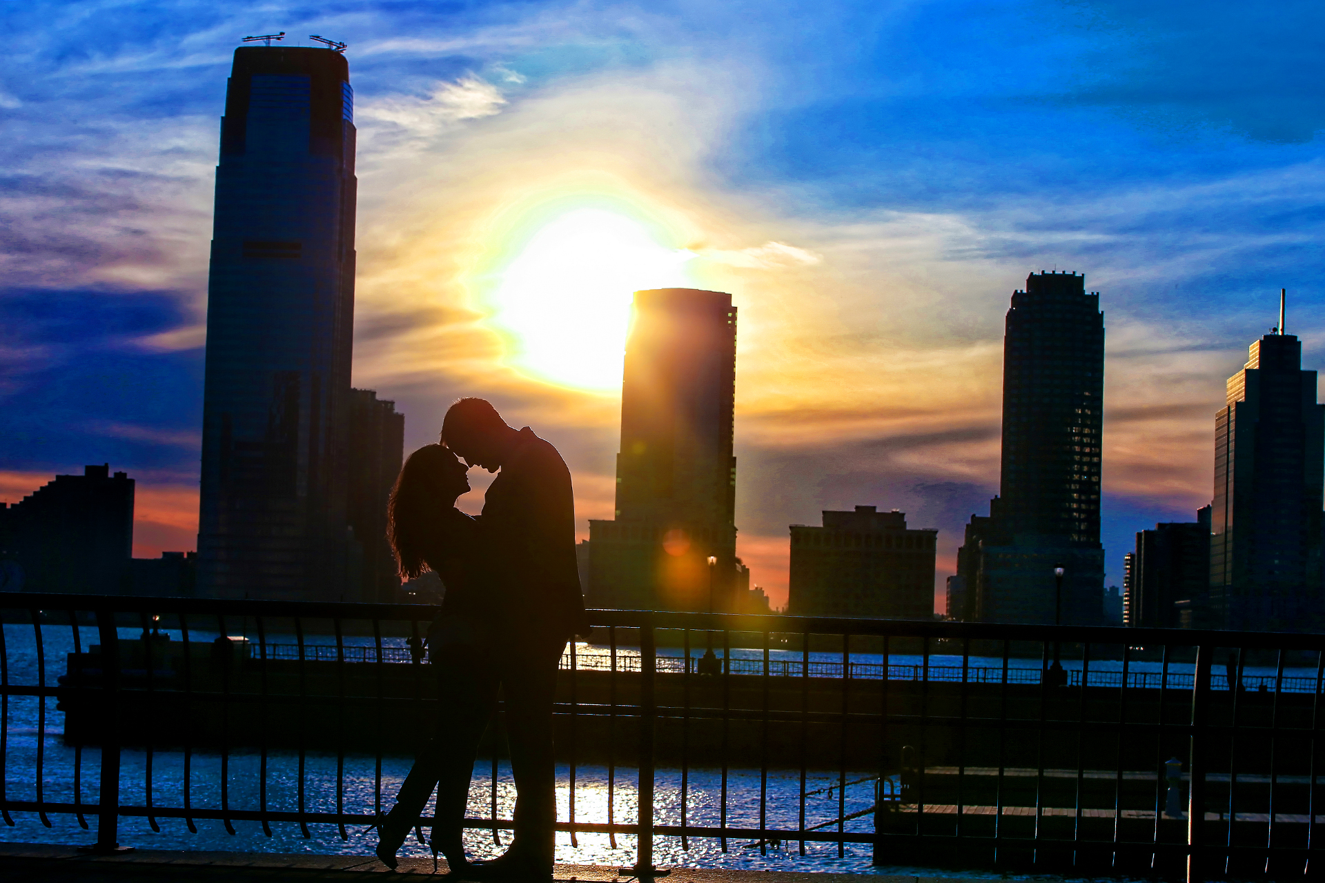 NEW YORK CITY sunset ENGAGEMENT photos