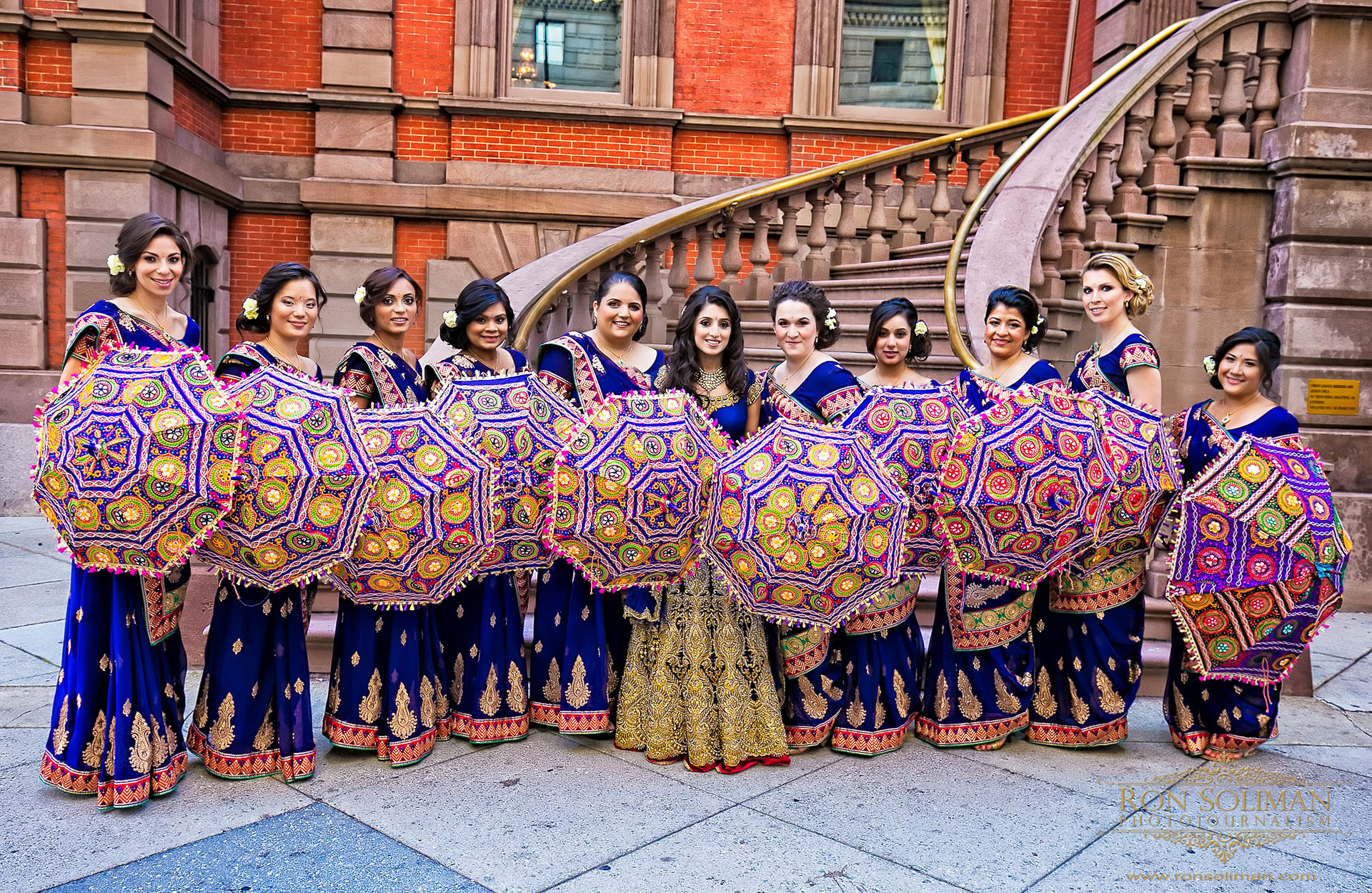 Indian wedding bridal party