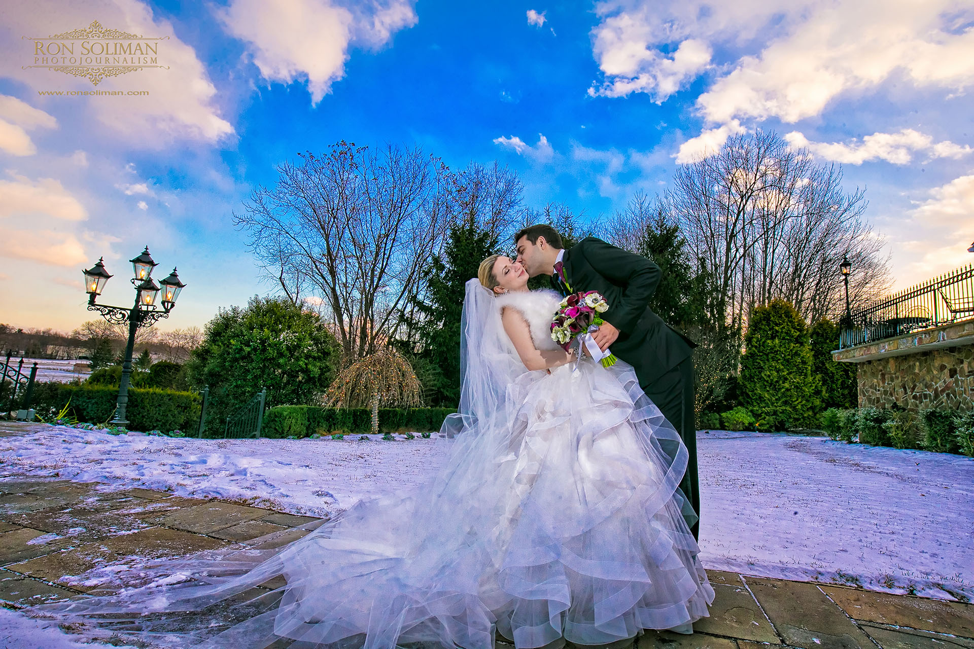 Snow wedding photos