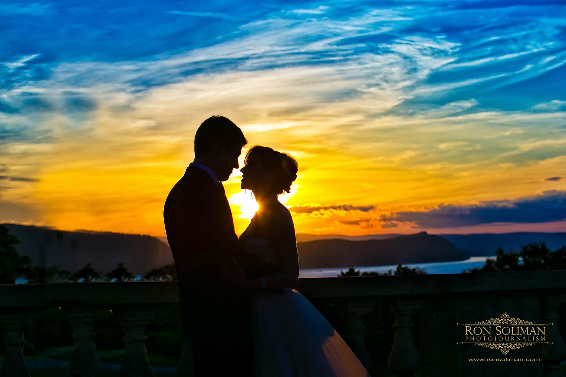 Sunset at Sleepy Hollow wedding