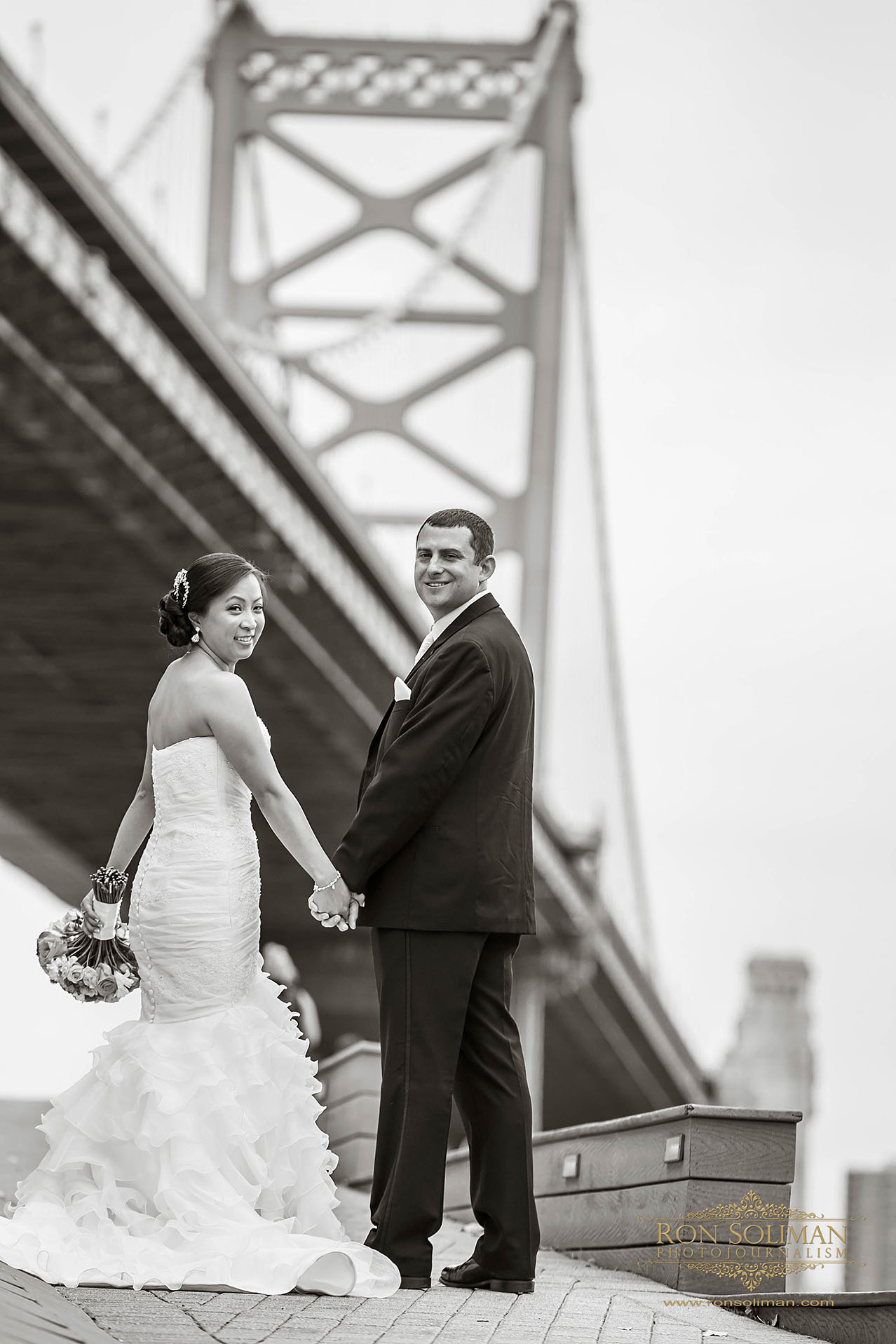 Ben Franklin Bridge Wedding photos