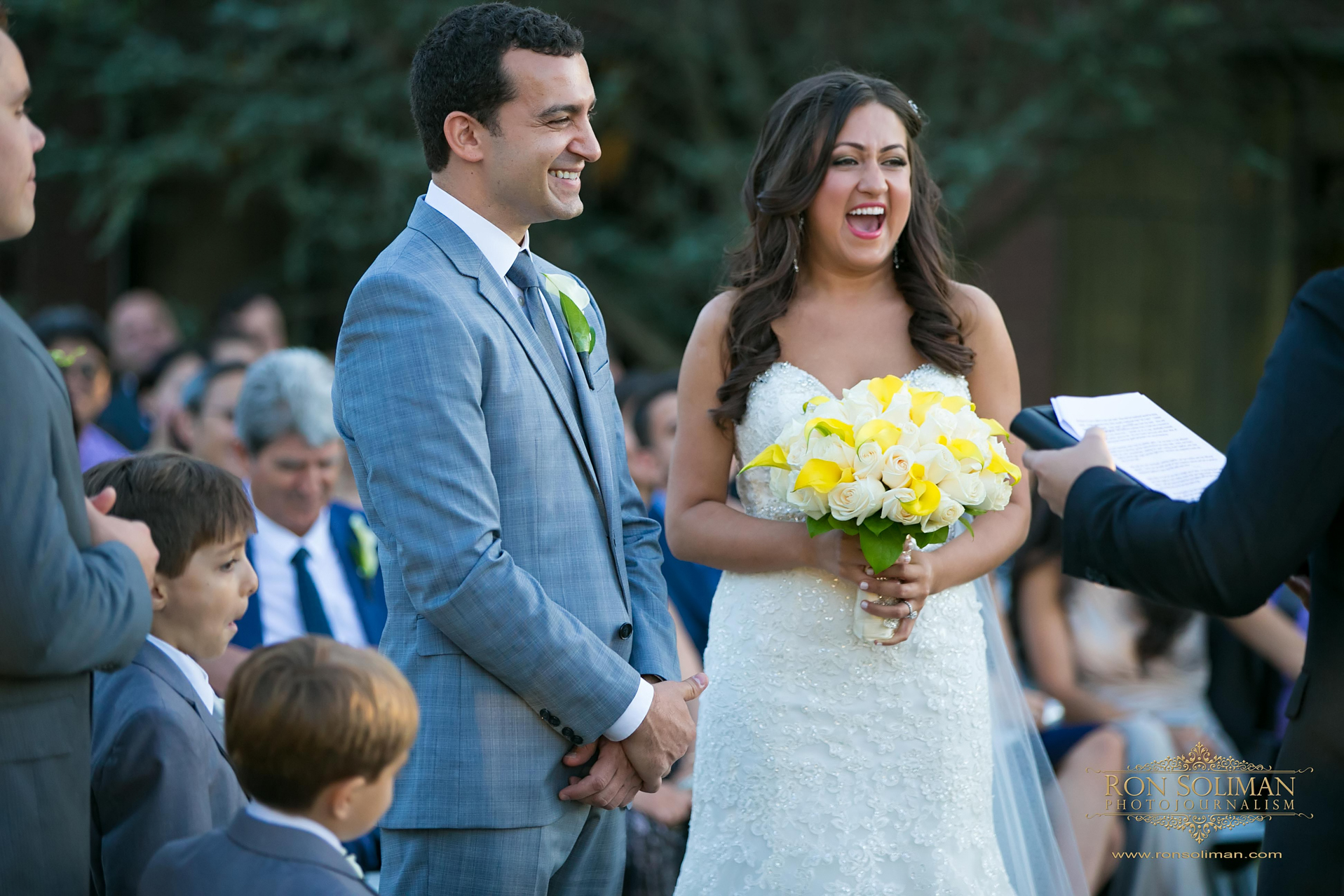 Yellow wedding bouquet