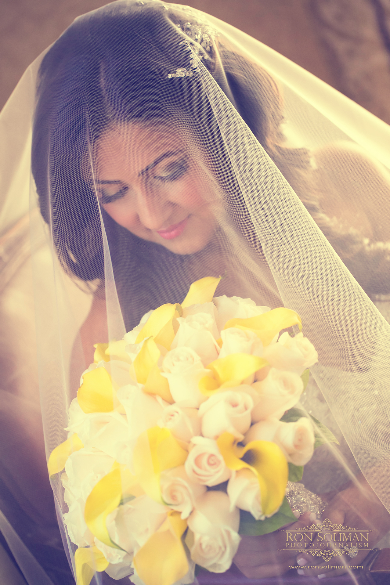 Yellow wedding bouquet