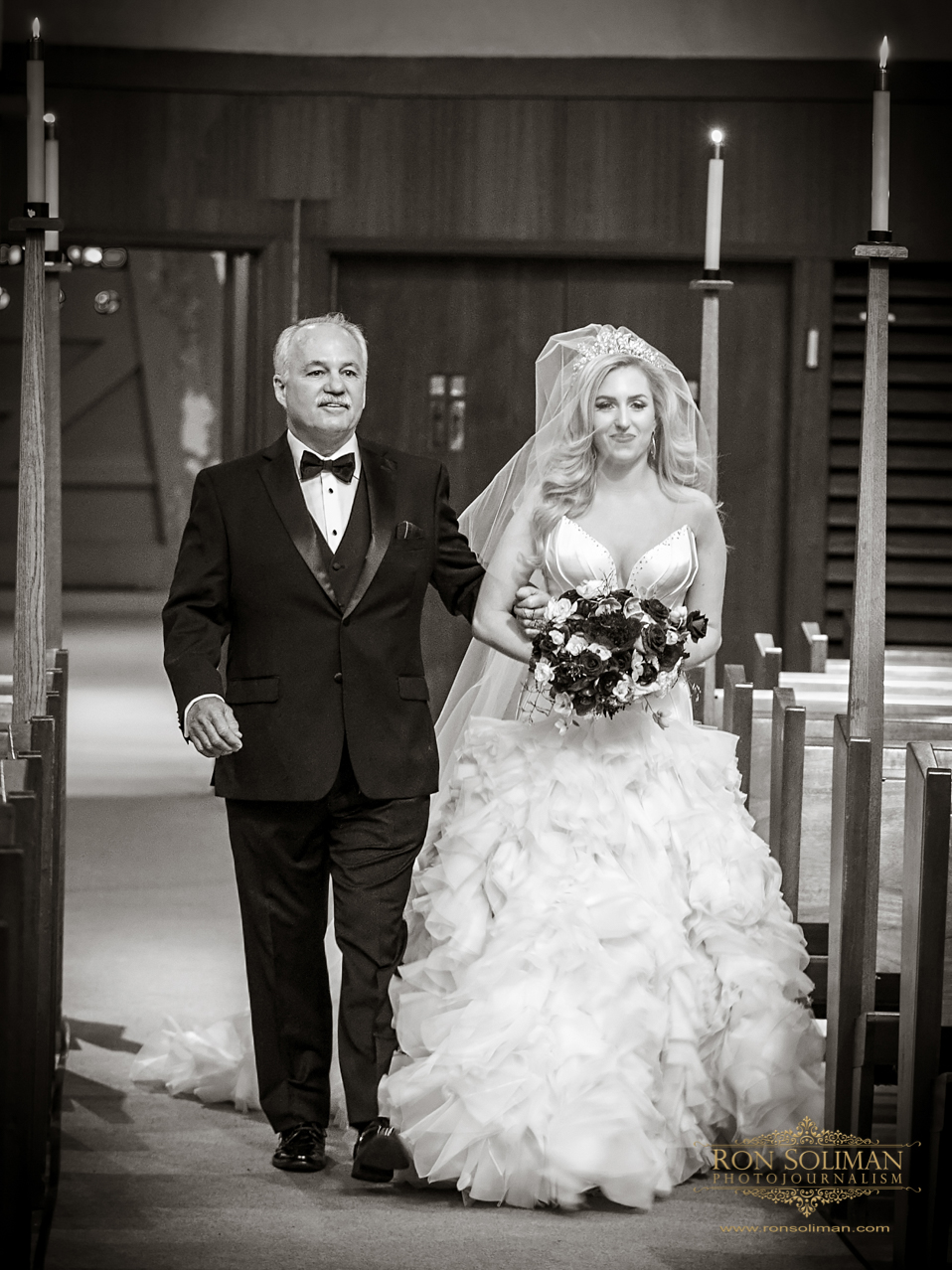 Father Walking the Bride Down the Aisle | Rainbow Room New York Wedding Noel + Rob