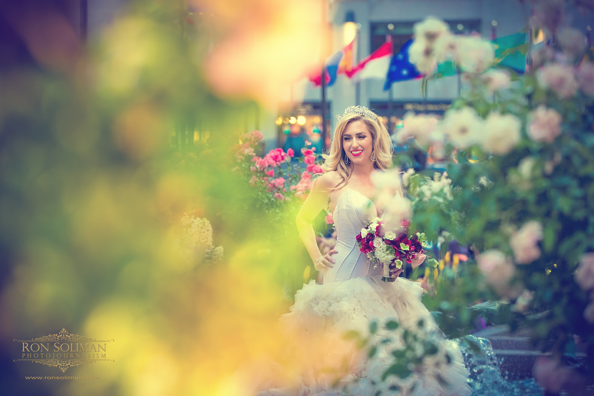 Gorgeous Bride Garden Photo |  Rainbow Room New York Wedding Noel + Rob