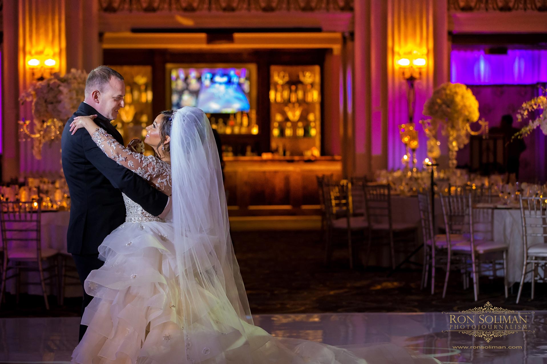 Ballroom at the Ben Wedding photos