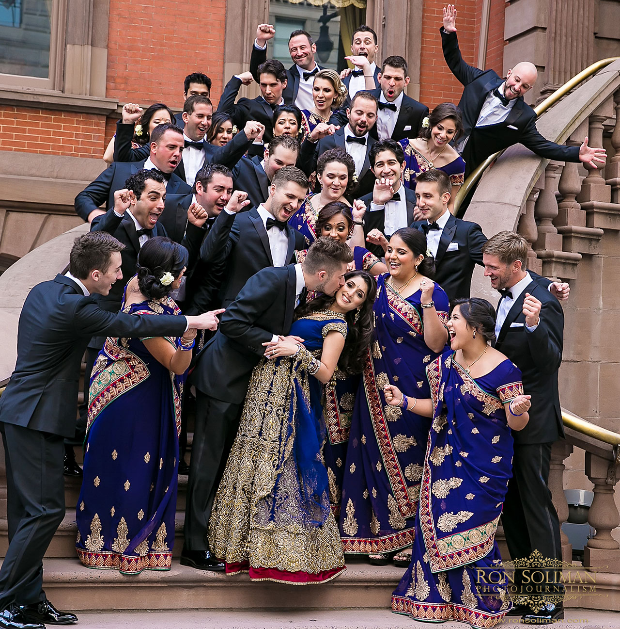Indian wedding bridal party