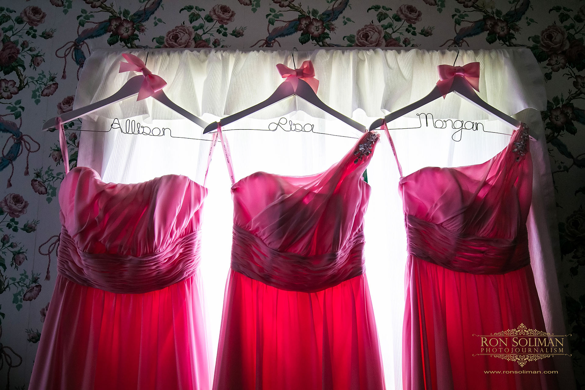 pink bridesmaids dresses