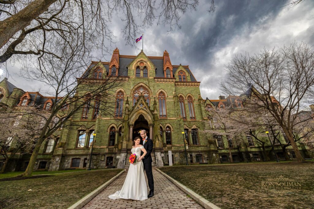 University of Pennsylvania Love Sign wedding photos