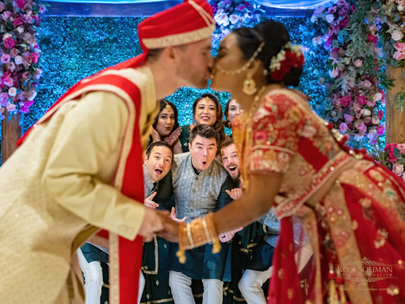 Most Colorful Indian Wedding at Bridgewater Marriott | Aekata + Ryan